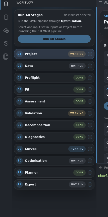 Workflow rail with stage states